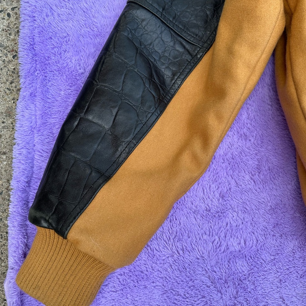 Pelle Pelle Men's Yellow Soda Club Bomber Varsity Jacket - Picture 12 of 14